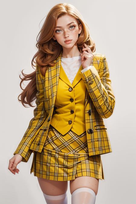 Yellow plaid skirt and blazer white cheap